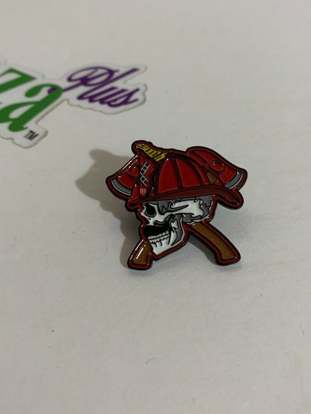 Funky Brims x Hales Speed Shop Collab Hat Pin Leatherhead Skull Axe #25 / 200